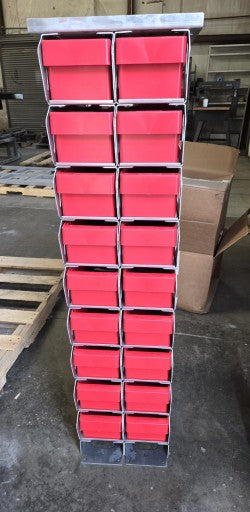 IMT Aluminum Bolt Bin 18 bin with Plastic Drawers-  51728037