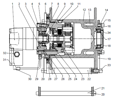 IMT Hydraulic motor - 73540453