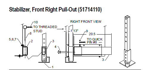 IMT STABILIZER LEG - 52714182