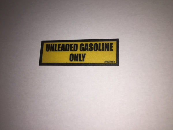 IMT 70392453 - Decal Unleaded Gasoline Only
